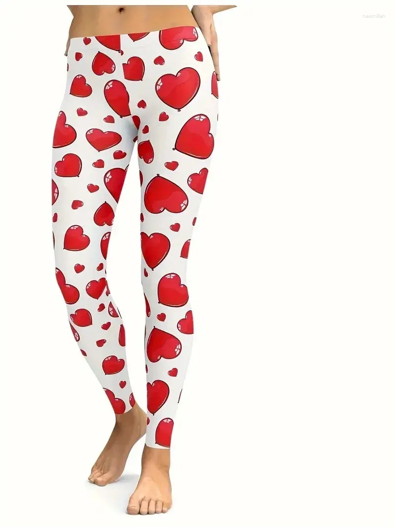 Damen -Leggings LIEBEN Drucken Hüftlift