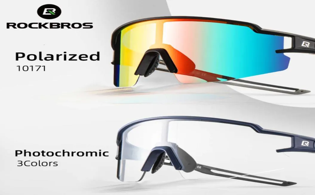 Rockbros mixte bicycl Verre polarisée intégrée frame spécial cadre sport lunettes de soleil meneuses de vélo de verre en verre lunettes Goggle9103869