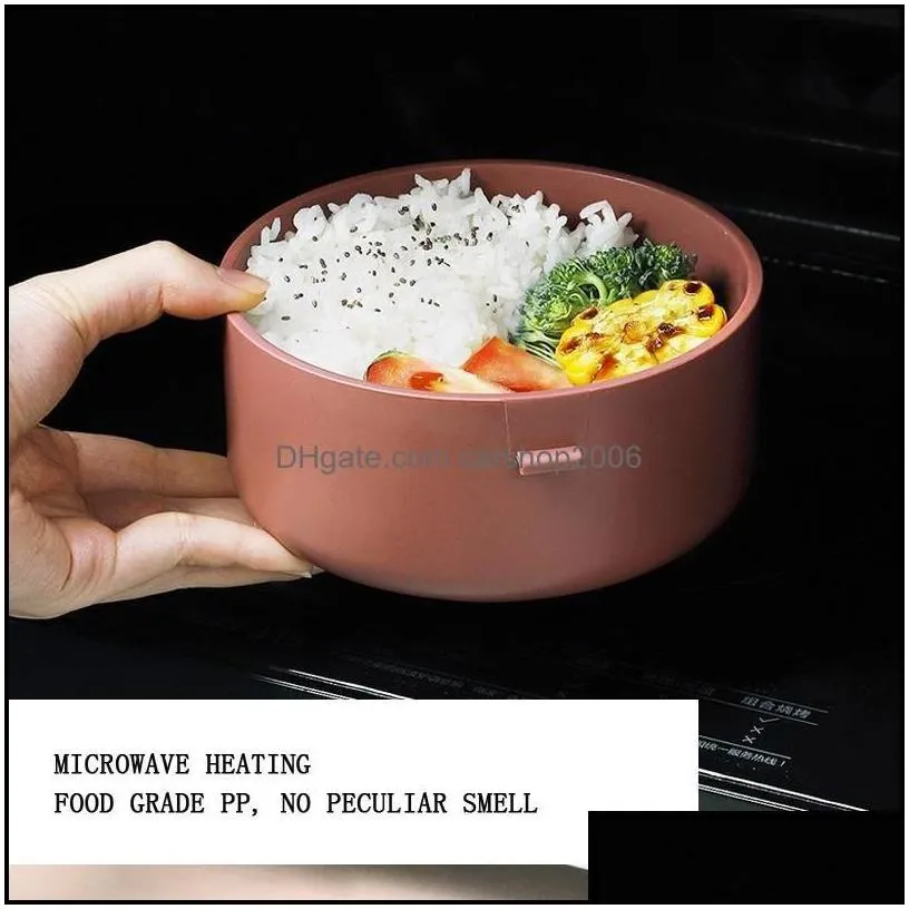 Dinnerware Sets Dinnerware Sets Health Plastic Lunch Box Japanese Microwave Heating Bento Kids School Office Portable Outdoor Leak-Pro Dhz9R