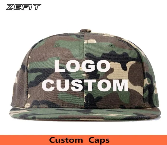 Fashion de haute qualité Camouflage personnalisé Camouflage Camouflage Caps Snapback Unisexe Adultes Kids personnalisés HATS MADES8791024