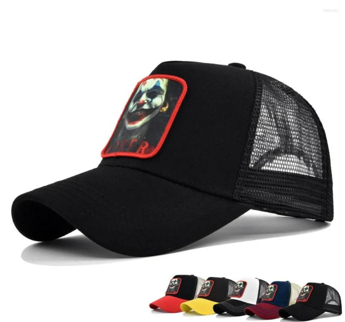 Ball Caps Summer Men Baseball Mesh Bone Trucker hoeden voor vrouwen Breathable Sun Hat Clown Borduurwerk Casquette Dad Viscap7467234