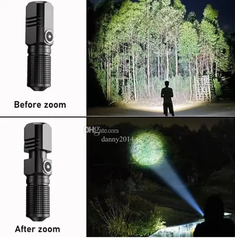 P100 Tactical Flashlight Rechargeable - 10000 Lumens Super Bright, Zoomable, 5 Modes, Waterproof - View #9