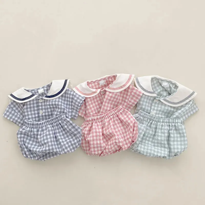 Baby Girl Clothes Set Infant Boy Short Sleevs Tshirt and Bread Shorts 2pcs ensembles en tout-petit