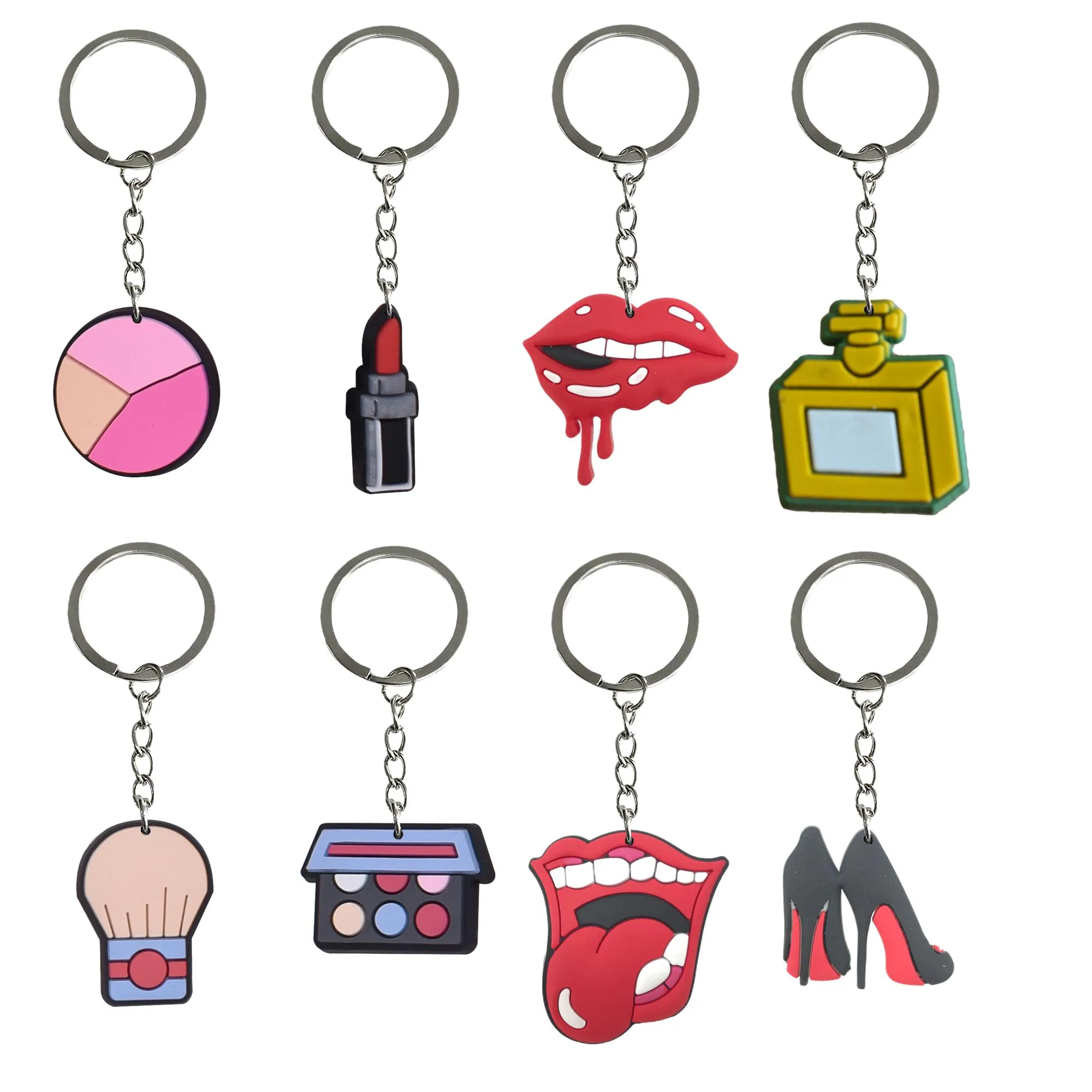 Anneaux clés Maquillage Keychain pour tags Goodie Sac Sober Cadeaux de Noël Keychains Courtises Femmes École appropriée Chaîne Kid Boy Girl Pa OT47M