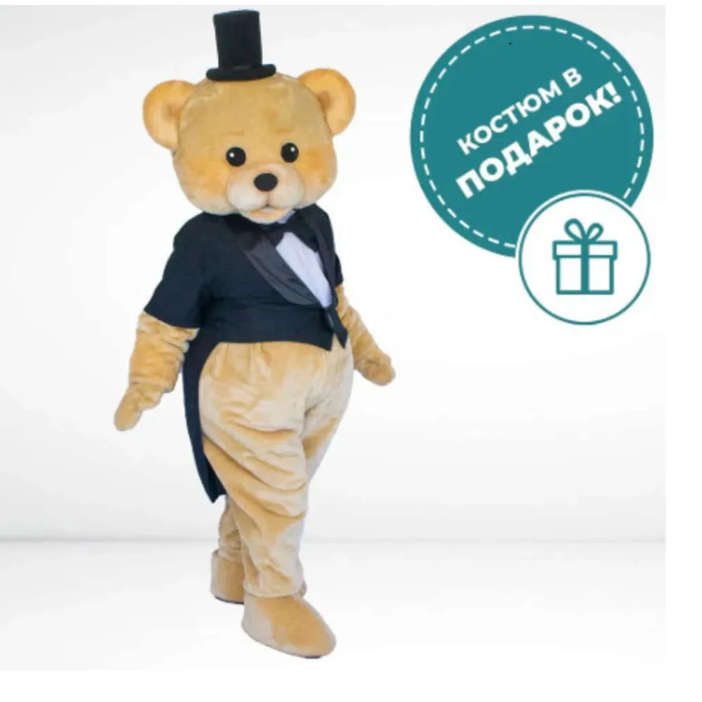 Mascot kostymer svart björn maskot kostym karaktär animation fancy klänning halloween fest