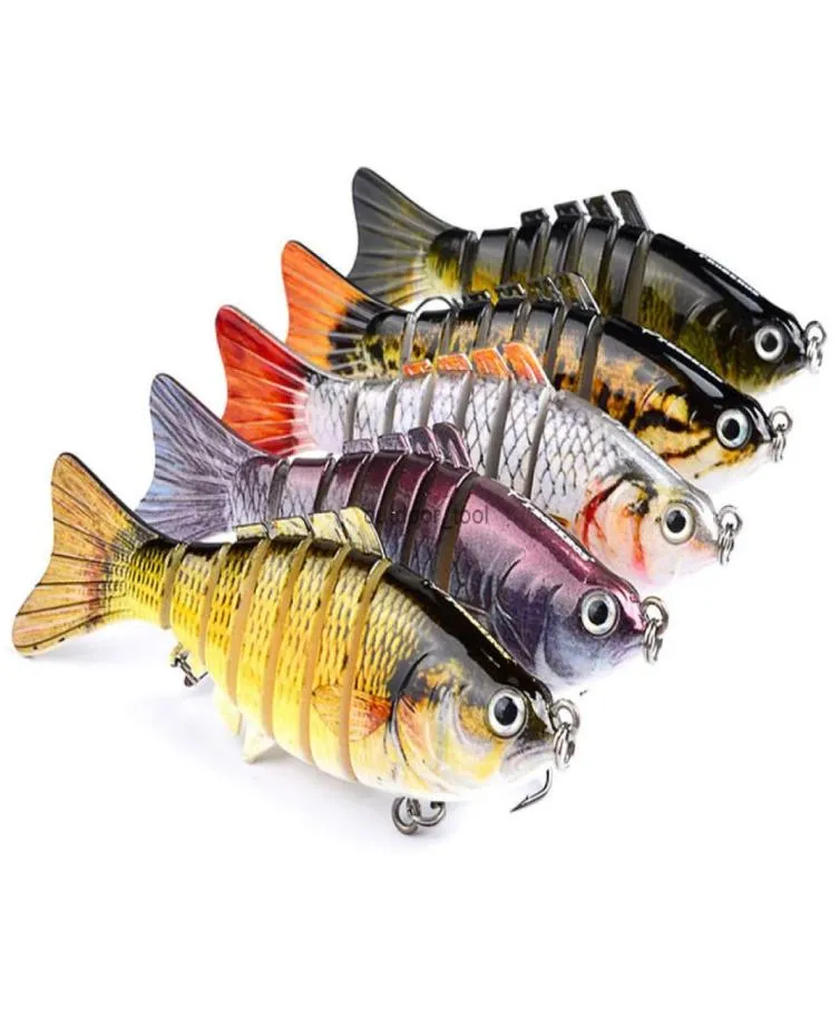 10cm Fishing Lures Swimbait Lure Multi Jointed Fish Wobblers Lifelike Fishing Lure 6 Segment Swimbait Crankbait Fishing Tackle6629412