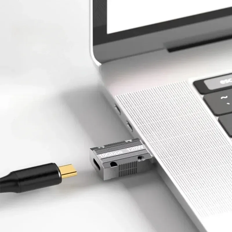120W Zinklegierung USB Typ C OTG Adapter 10gbit / s USB-Mann zum USB-C-Anschluss für Telefon iPad MacBook Adaptador USB A Tipo C