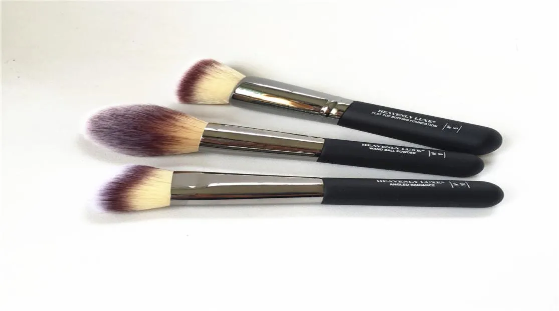 Heavenly Luxe Brushes 6 Flat Top Buffing Foundation 8 Wand Ball Powder 10 Angled Radiance Contour Makeup Blender1852424