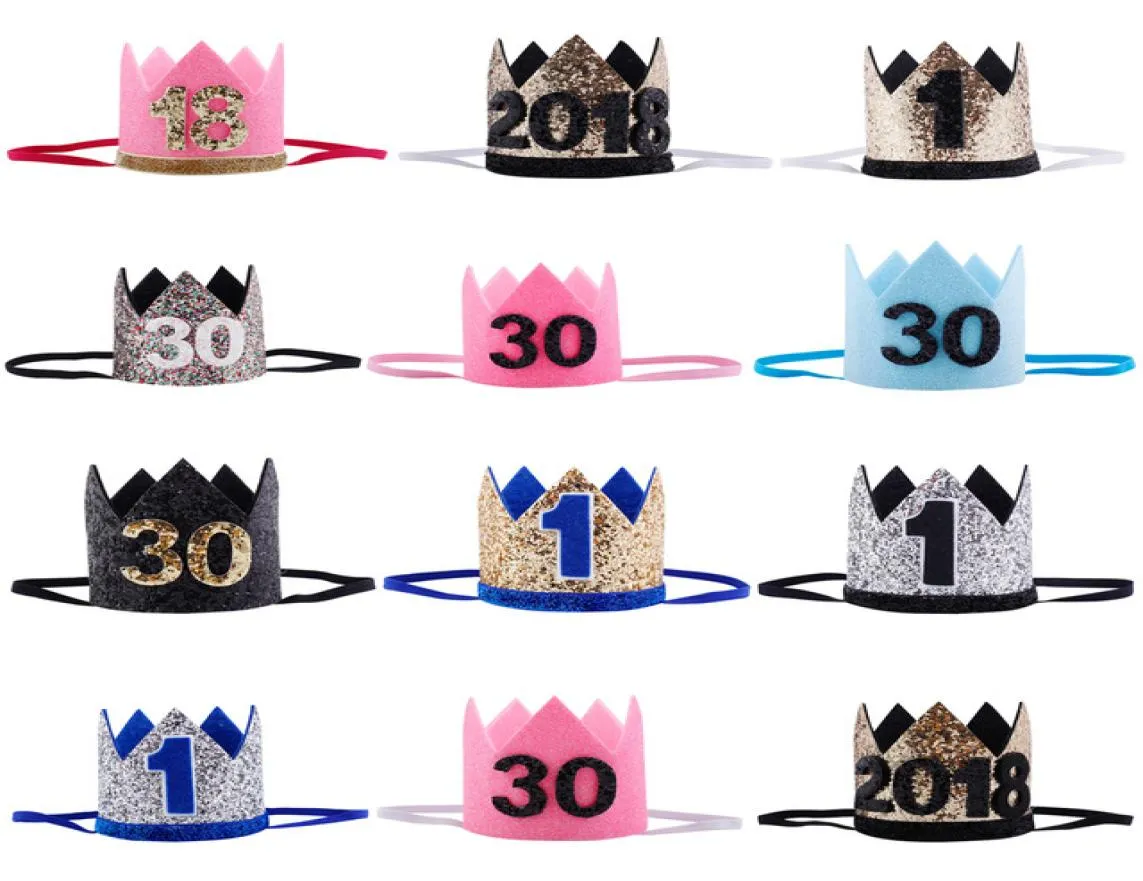 11630 Cappelli da festa di compleanno per bambini adulti Girls Kawaii Princess Crown Caps Women Birthday Caps Birthing Caps Pops Party Decor8754953