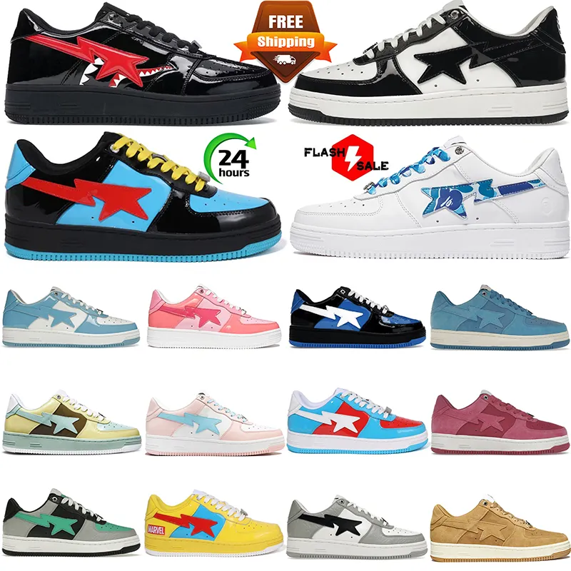 Free Shipping designer Casual Shoes outdoor mens womens Low platform shark Black Camo bule Beige Suede sports sneakers trainers Tennis shoes size 5.5-11