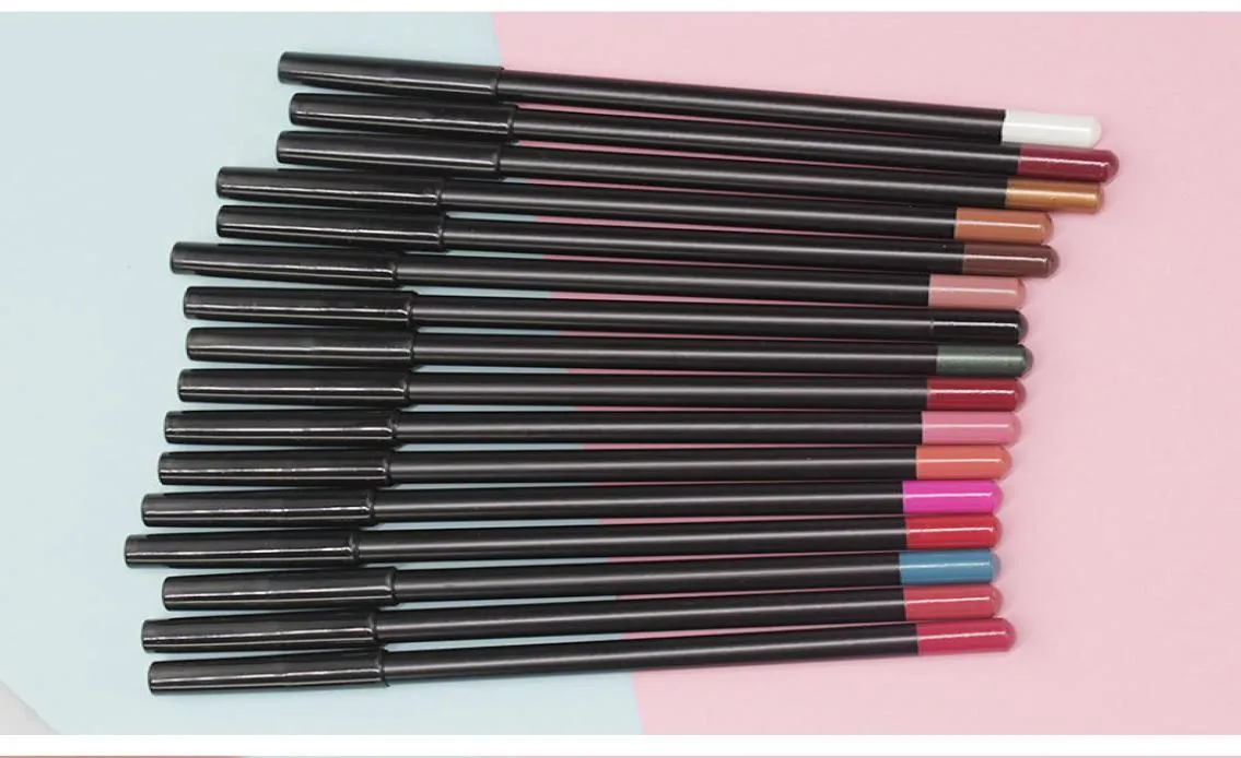 lip pencils lipliner 21 color bright color makeup private label extra cost no logo mix colorful5555933