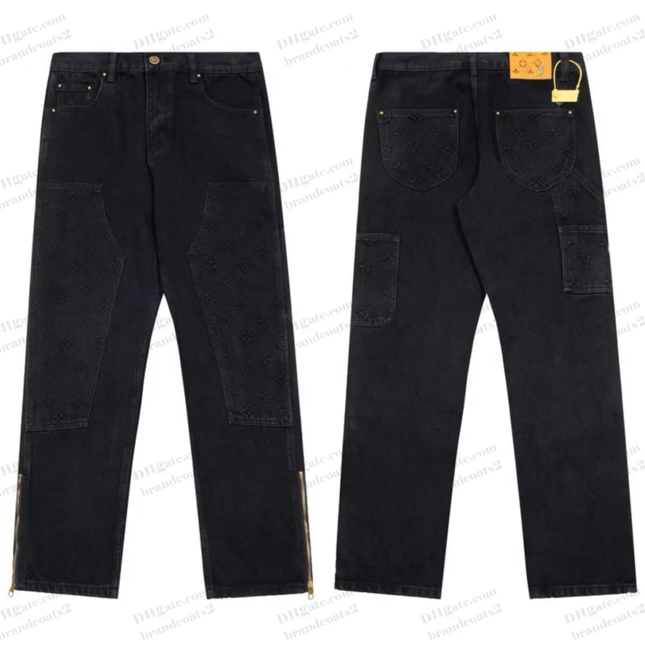 High End White Side Pocket Jeans For Men Designer L Luxury