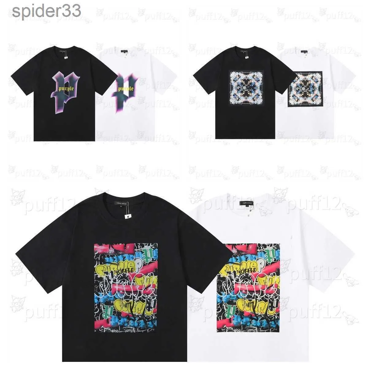 紫のシャツデザイナーTシャツ高級シャツパープルブランドシャツメンズシャツ女性TシャツS M L XL新しいスタイルの服メンズポロデザイナーグラフィックティーパープルフードMQ7H