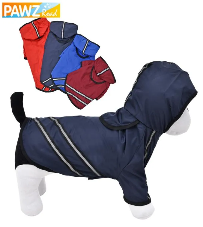 PAWZROAD DOG RAINCOAT DOGS DOGS Vêtements Pet Vêtements Breatte Pet Vêtements pour animaux de compagnie Puppy Affiche étanche Veste de chien Tshirt5378336