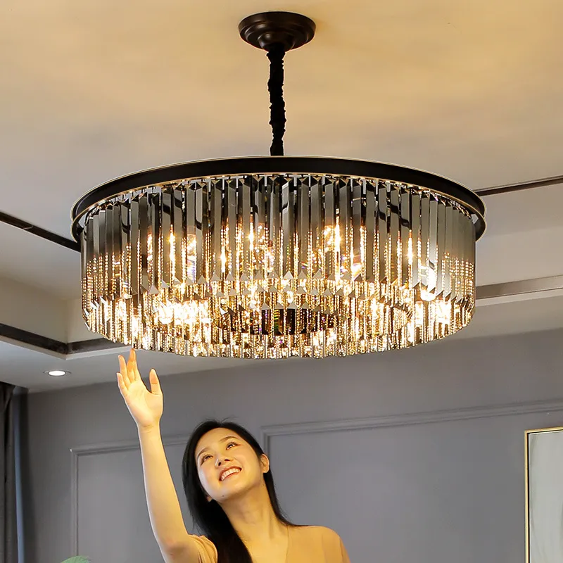 Europese kristal kroonluchter moderne luxe plafondlamp eigentijdse stijl hanglampje voor huizendecoratie restaurant lantaarn