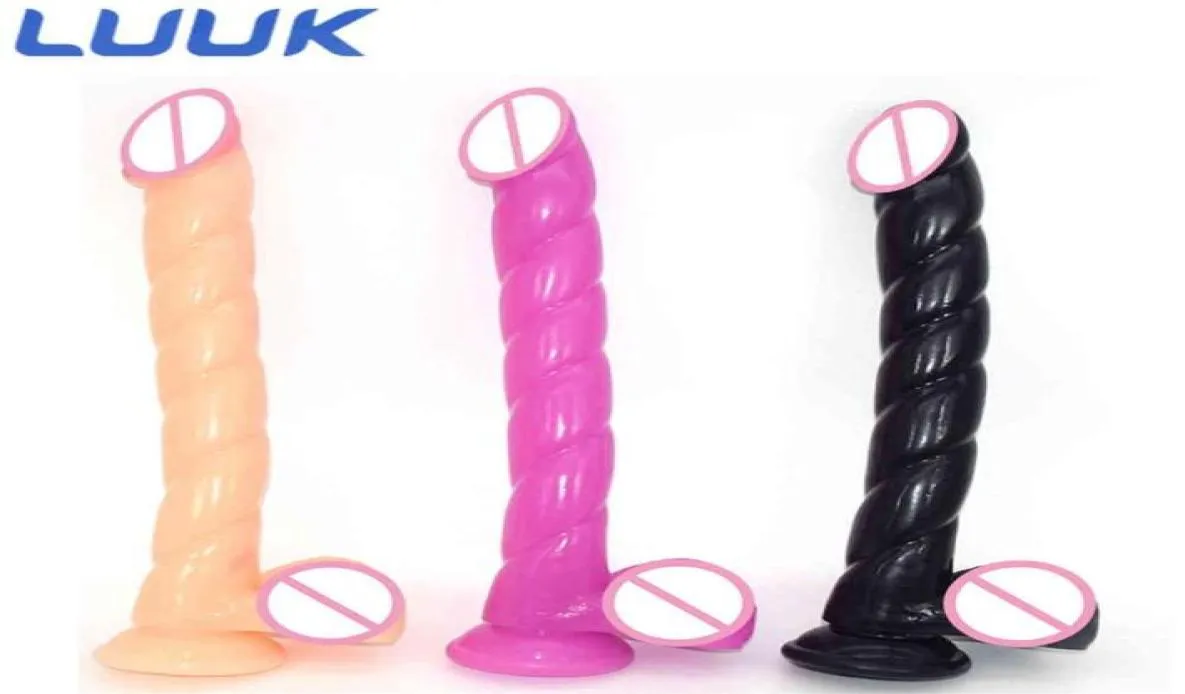 Luuk Long 31cm Dildo Cup Dick estimula a masturbação vaginal massagem pênis realista q0508284t7643548