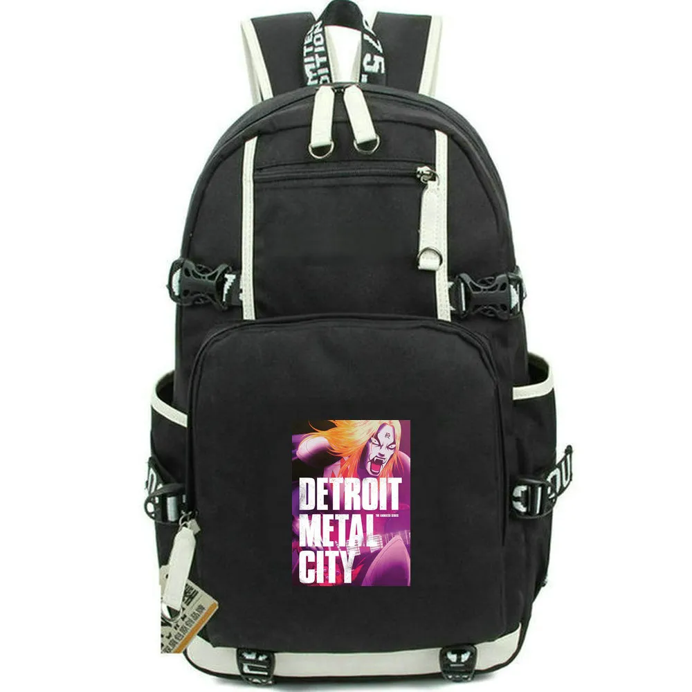 Detroit Metal City Backpack Rock Anime Daypack Bag szkolna kreskówka Drukuj Rucksack Casual School Torebag Day Pack