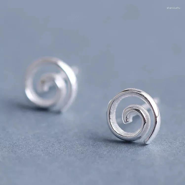 Boucles d'oreilles Creative Spirale pour femmes accessoires coréens mode compact mini-swirl motif tourbillonnant bijoux