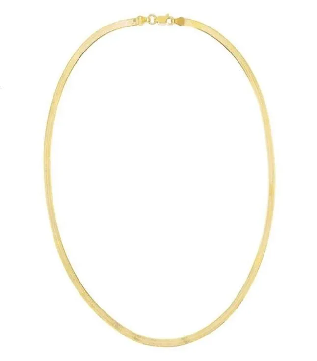 Classic Italie Sier Chain 925 Sterling Sier Herringbone Collier M29049232619