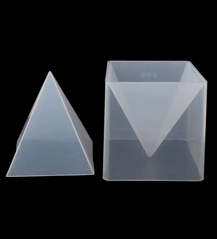 Super Pyramide Moule de silicone résine Bijoux artisanal Moule cristallin avec cadre en plastique bijoux artisanat résine autre rangement domestique org4361205