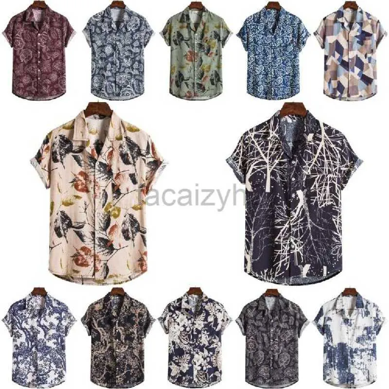 Men's Plus Tees Polos Summer Coton masculin et chemise de chemise en lin