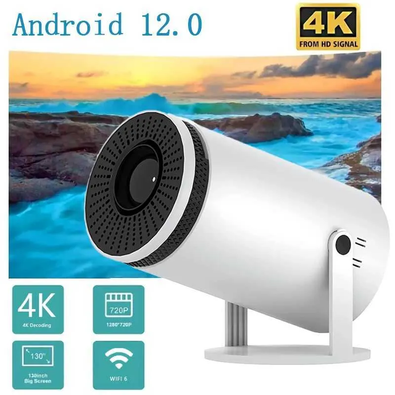 Проекторы Android Wi -Fi Смартфон портативный проектор iPhone 1280 720p Full HD Видео видео Mini Proctor J240509