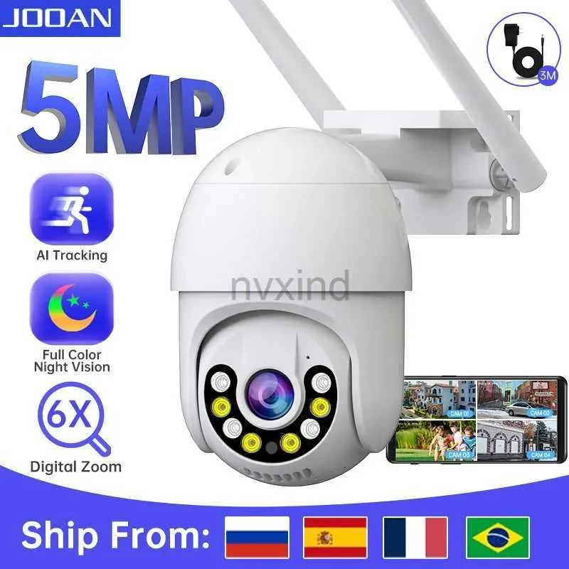 Cameras IP JOOAN 3MP 5MP PTZ CAME WIFI COULEUR VISIÈRE NIMBRE CAMERIE IP CAMERIE AI SUIVANCE DE SÉCURITÉ OUTDOOR CAME CAME CCTV CCTV D240510