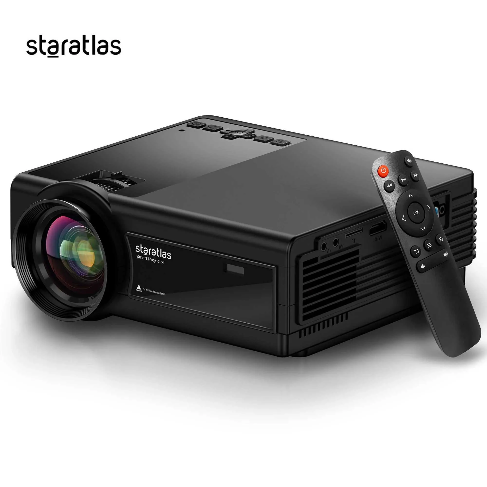 Projecteurs WiFi et BT 5G Native 1080p Home Theatre Video Portable Outdoor Projecteur Compatible avec USB VGA HDMI et Mobile Phones J240509