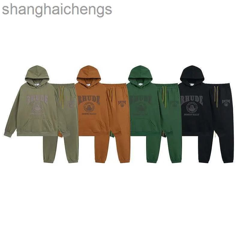 Countre de luxe Designer de qualité supérieure Hoodies à capuche Rh Trendy 3D Hoodie Sweat à capuche Solid Color Guard Pant