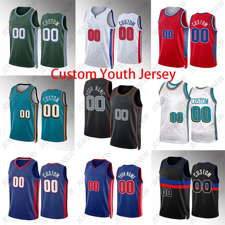 2024 23 Jersey Youth Ivey 9 Ausar Thompson 44 Bogdanovic Basketball Jersey 7 Killian Hayes Isaiah Stewart 44 Bojan Bogdanovic 6 Hamidou Diallo