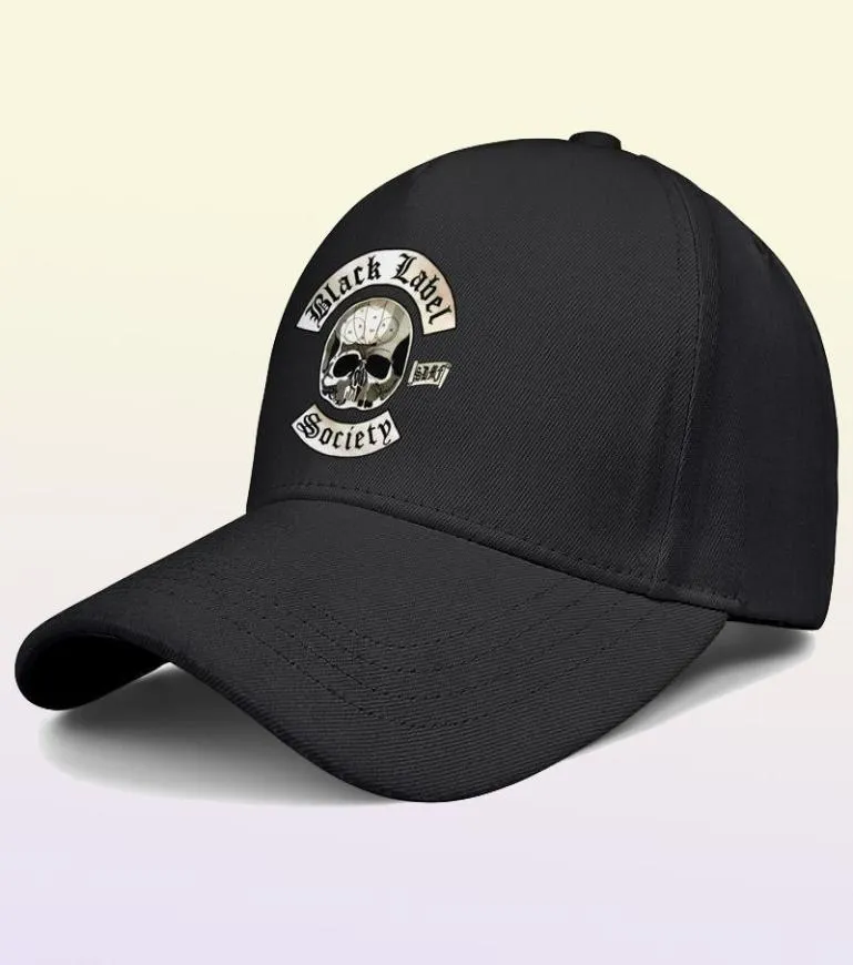 Fashion Black Label Society Schädel Unisex Baseball Cap Vintage Classic Trucke Hats Logo American Flag Fire Fire Doom Crew Inc Worldwi64450455556