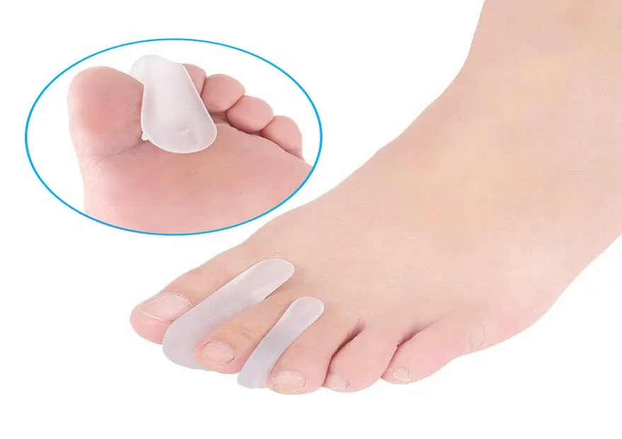 Силиконовый гель -носок спейс -носки для разделителя разделителя булочка с шипами Hammertoes Hallux Valgus Cushions уход за ногами.