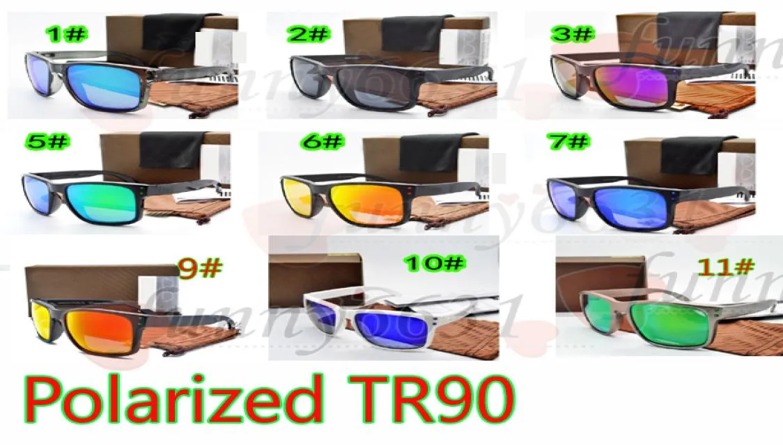 MOQ10Sets Männer polarisierte Sonnenbrille TR9010 Buntes Sonnenbrillen UV400 Fahrradglas Frau zu einer Höhe der Sonnenbrille mit Casea shi8594676