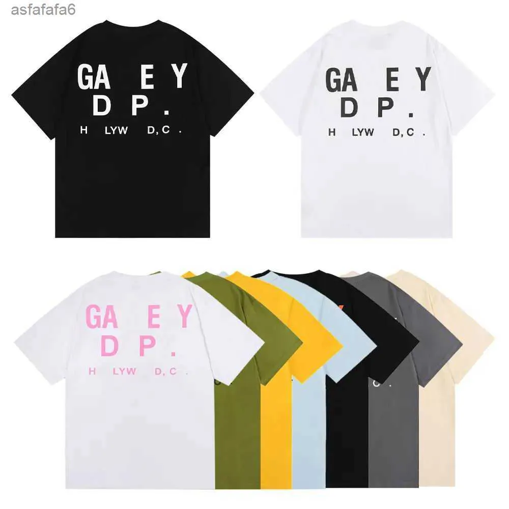 Tasarımcı Giyim Erkek Tişört Gal Tee Bölümleri Tişörtler Siyah Beyaz Moda Erkekler Kadın Tees Mektupları Lüks T-Shirt Marka Giyim L6ot