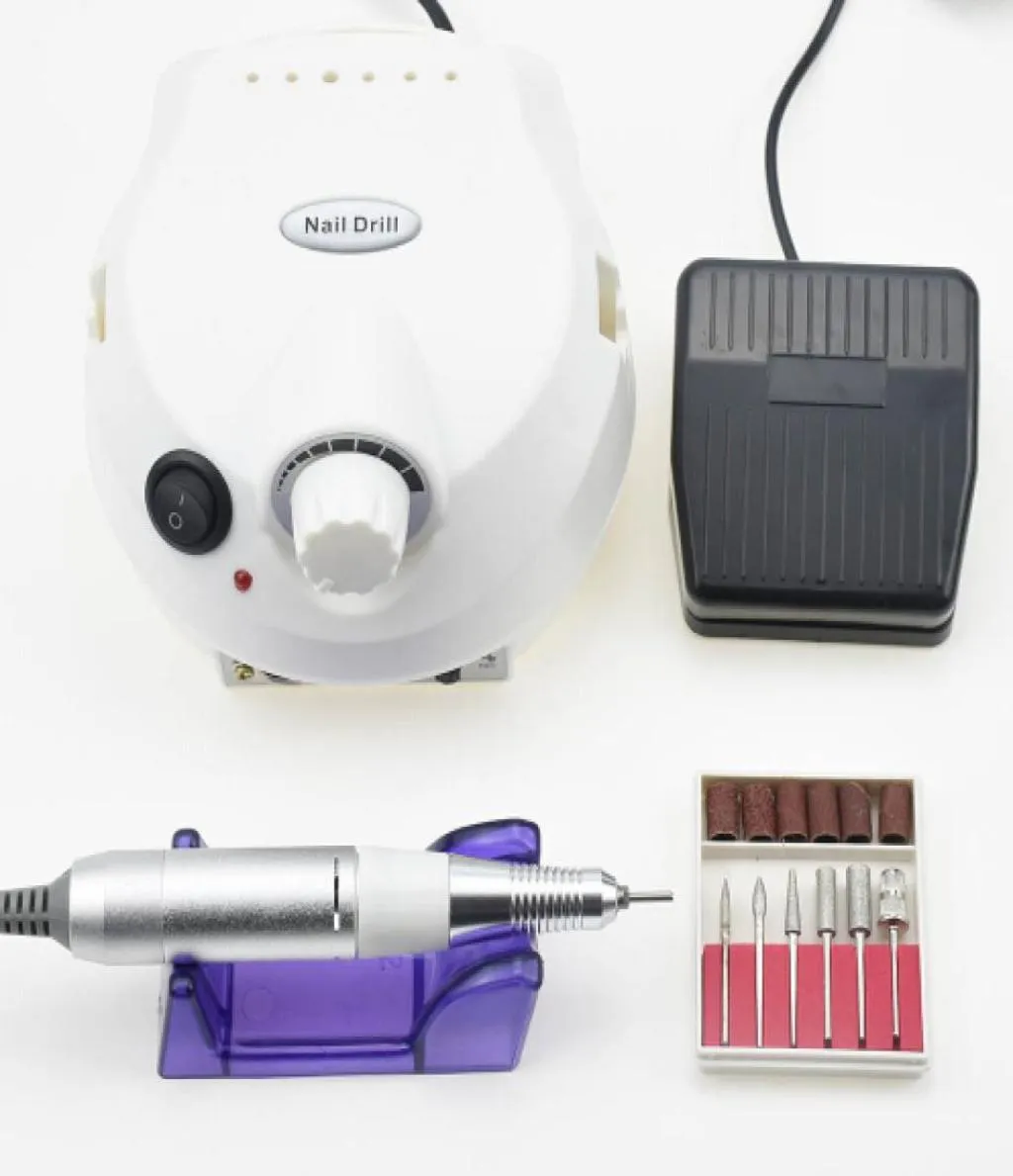 3 kleur nagelboormachine 30000 tpm voor elektrisch manicure boormachine accessoire met freessnijder nagelbestanden2027455