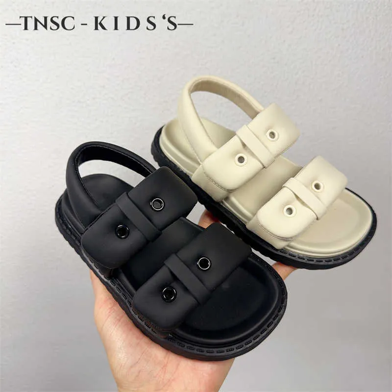 Sandals Chaussures pour enfants 2024 Été Nouveau femmes bébé édition coréenne Big Girl Student H240510