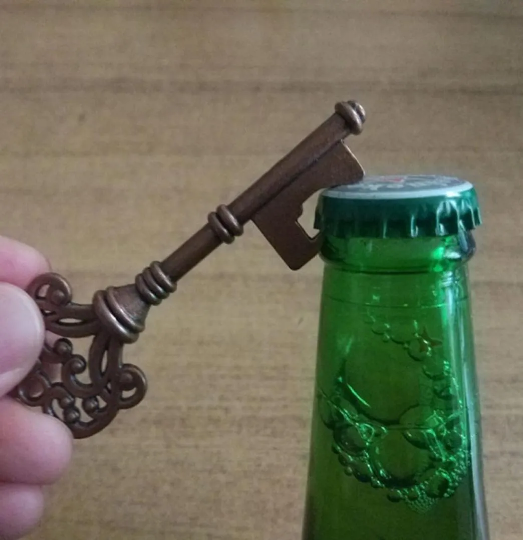 Key Shape Bottle Opener Creative Retro Metal Skeleton Wedding Souvenir Decor Gift Party Favor bieropener Supplies VTKY23695154298