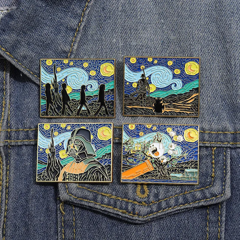 Halloween horror przerażające japońskie postacie Emalia Pin Śliczne filmy anime gry Hard Enamel Pins Zbierz metalową kreskówkę broszkową plecak w torbie z klapami odznaki klapowe