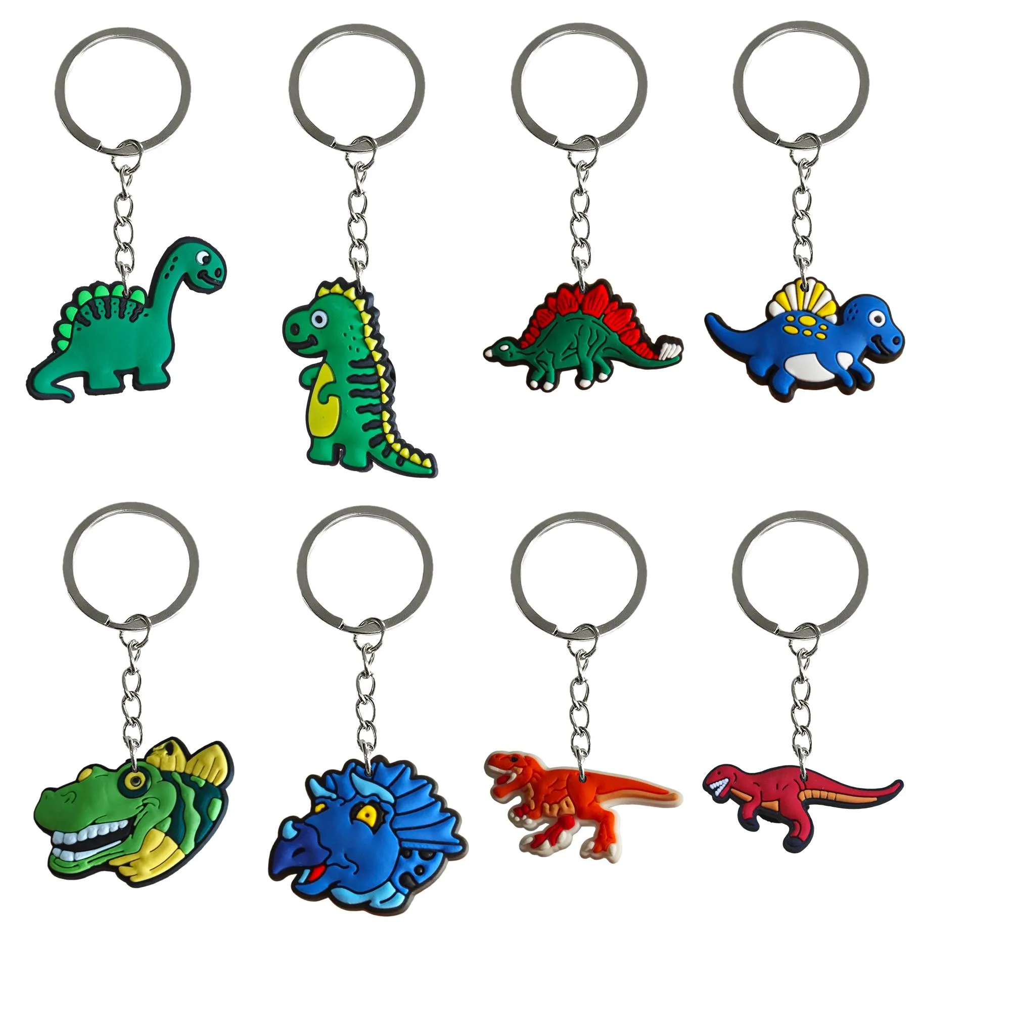 Charms Dinosaur KeyChain Keyring для мужчин Клаповые детские вечеринки подходящие школьные сумки для автомобилей. Стоимость поставки поставки подвески Acce Otxmt