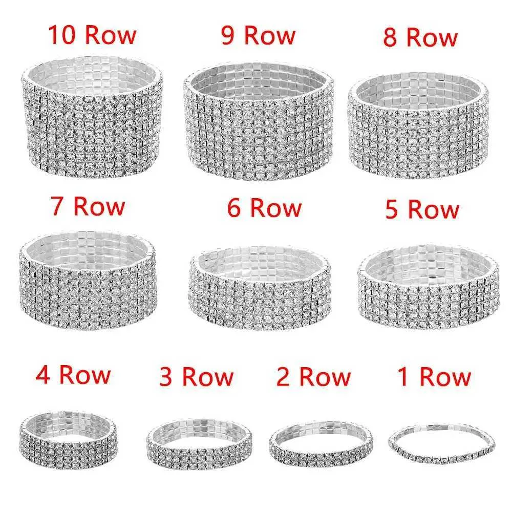 Bröllopsarmband Hot Sale Flera stilar Fashion Crystal Stretch Shine Armband för kvinnor Par Girls Friend Bangles Bröllop Bridal presenter 2024