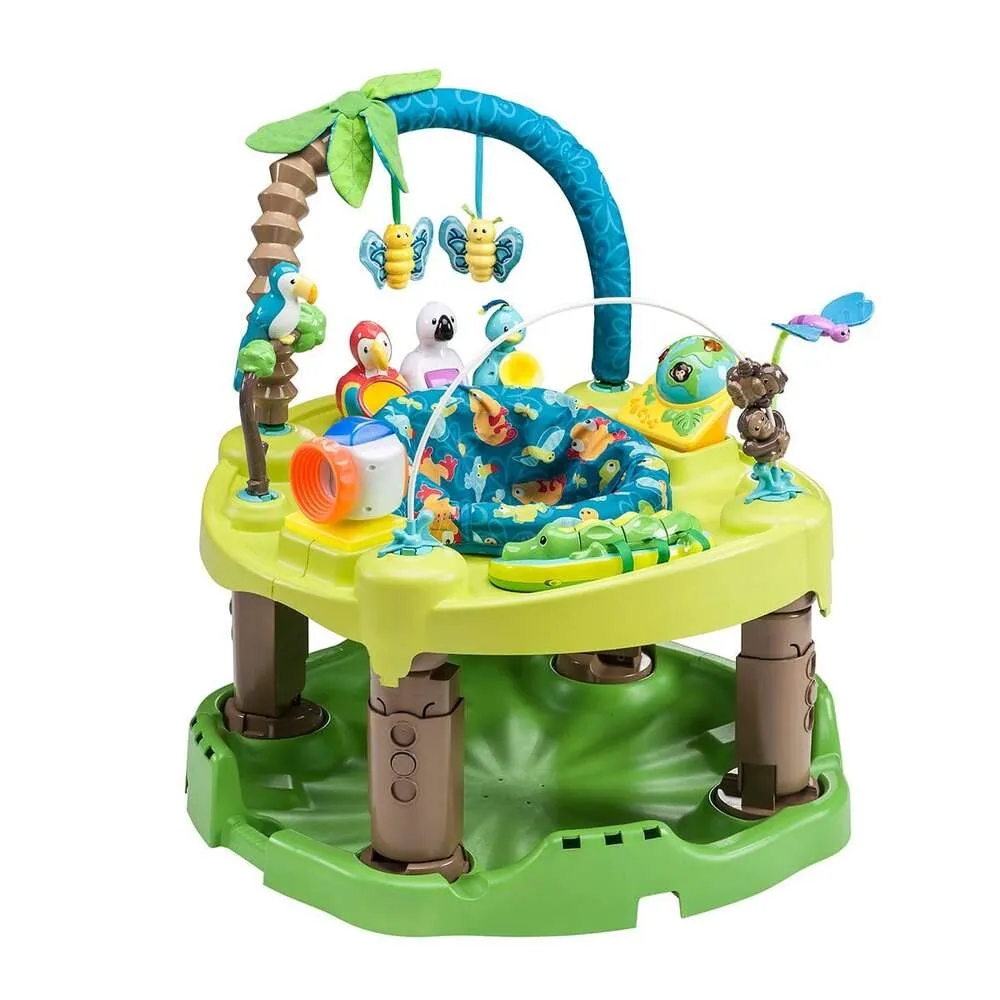 Evenflo ExerSaucer Triple Fun Activity Learning Center Life com 1 disco de atividade - Estação de brinquedo de bebê interativa para brincar e aprendizado de desenvolvimento