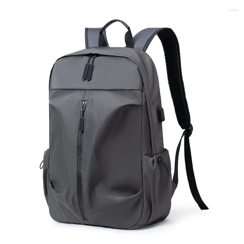 Rucksack 14-Zoll-Computertasche Freizeit USB-Ladeschnittstelle Einfache Männer