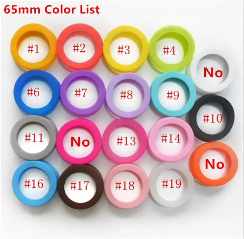 Drinkware Water Bottle Cup Lid Bumpers 60mm 65mm 70mm 75mm Protective Silicone Coasters For 30oz 20oz Vacuum Tumbler Mug buttom Non-Slip Cover Mat Sleeve Holder