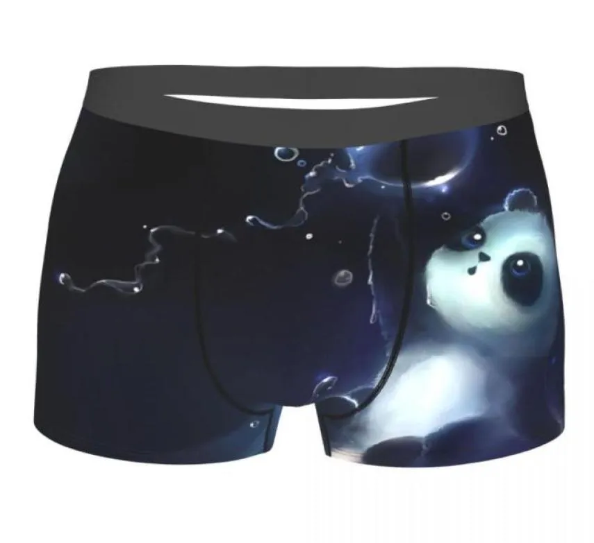 Sous-pants Boxer pour hommes sous-vêtements sexy panda mignon avec une culotte mâle mâle pantalon court 4017027