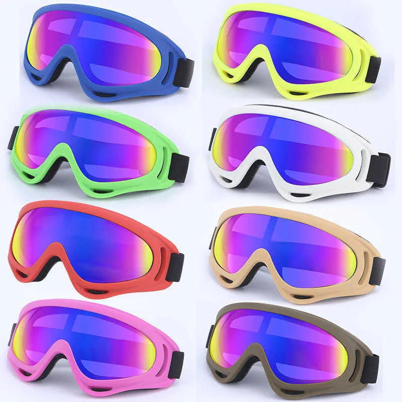 X400 Goggles Motorrad Reitbrille Taktik Wind und Sandprävention Cross-Country Shock Resistance Ski Goggles Outdoor Sport 39NW