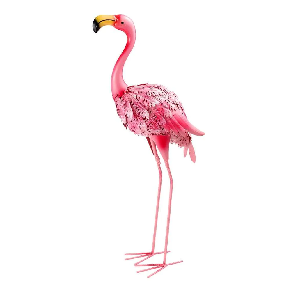 Flamingo Metal Garden Statue Sculpture Outdoor Yard Decor Pink with White  from Dhgate Garden Decorations - price 28.07, image size:1000x1000