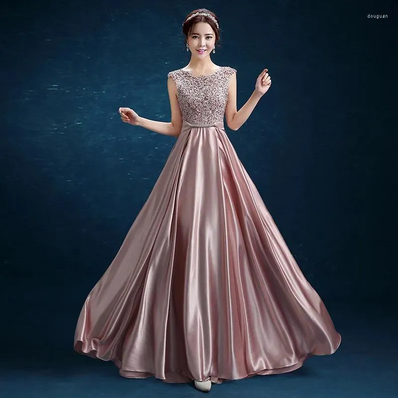 Casual Dresses VOLALO Arrival Floor Length Lady Girl Women Princess Bridesmaid Banquet Party Ball Dress Gown Fast 2024