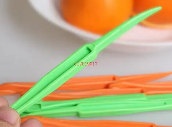 /pack hot sale creative long section orange peeler peel orange juice compact and practical helper