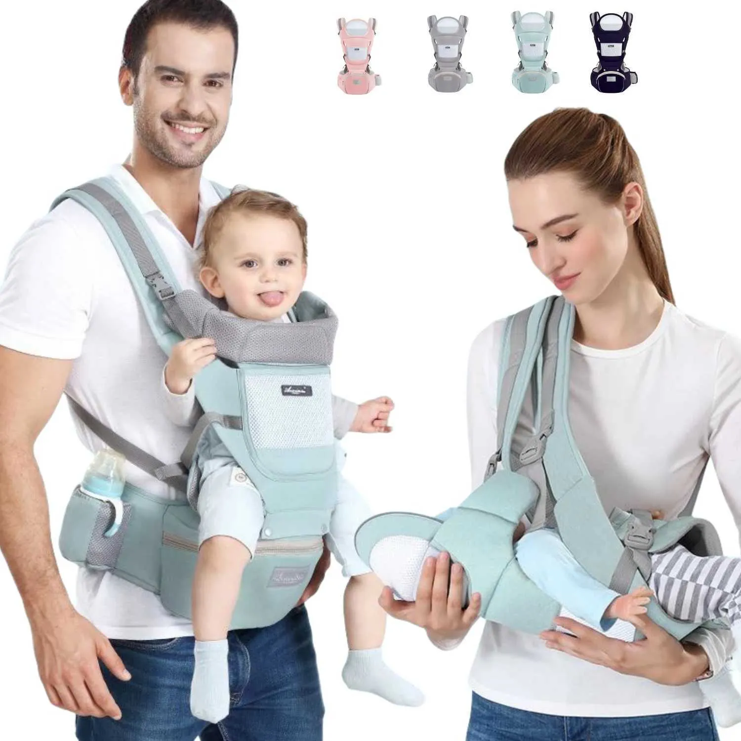 Carriers Slings Sackepacks Ergonomic NOUVEAU BÉBAN BÉBÉ Bénérateur tabouret Saclot Swaddle Scliny Sling Enfant 0 à 36 mois Tabouret porte-toile Baby Hipseat T240509