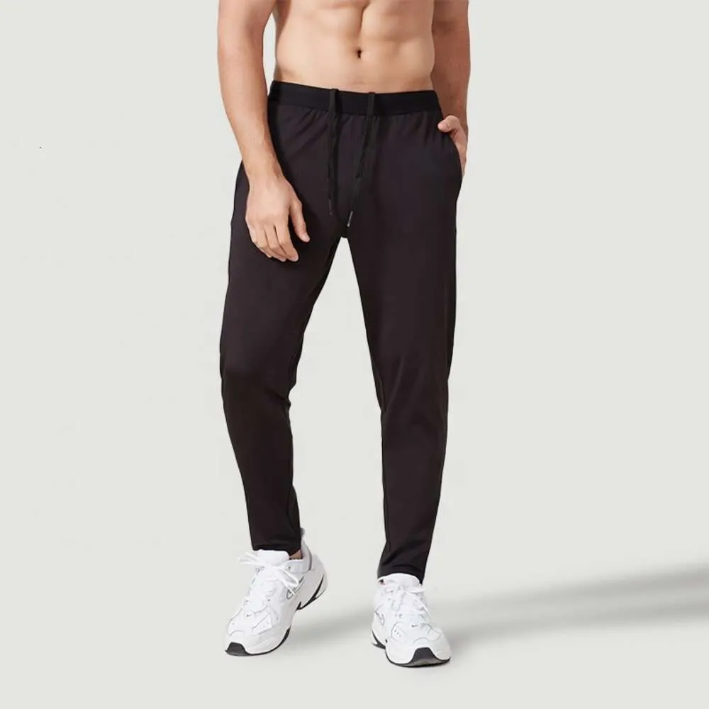 Lu Pant Sport Yoga Allinea i pantaloni della tuta Ized adolescenti sciolti dritti dritti ad alto tasca elastica pantaloni da allenamento di attacco per uomini lm lm lm